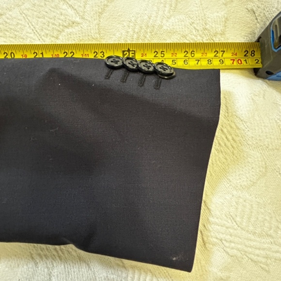 Horst Men's Blue Italian Blazer 98% Wool & 2% Elastaine Size CAD 44R - Picture 10 of 12